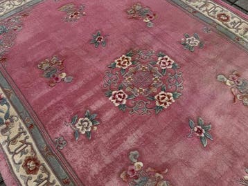 China Aubusson - Gereinigd - handgeknoopt - wol - Tapijt -, Huis en Inrichting, Nieuw