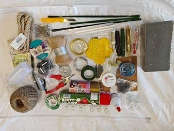 Kerstpakket startpakket hobby en bloemschikken XXL 115, Hobby & Loisirs créatifs