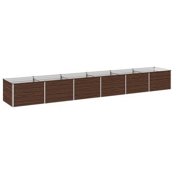 vidaXL Verhoogde Tuinbak Zwart 480 x 80 x 55 cm koudgewalst, Verzenden