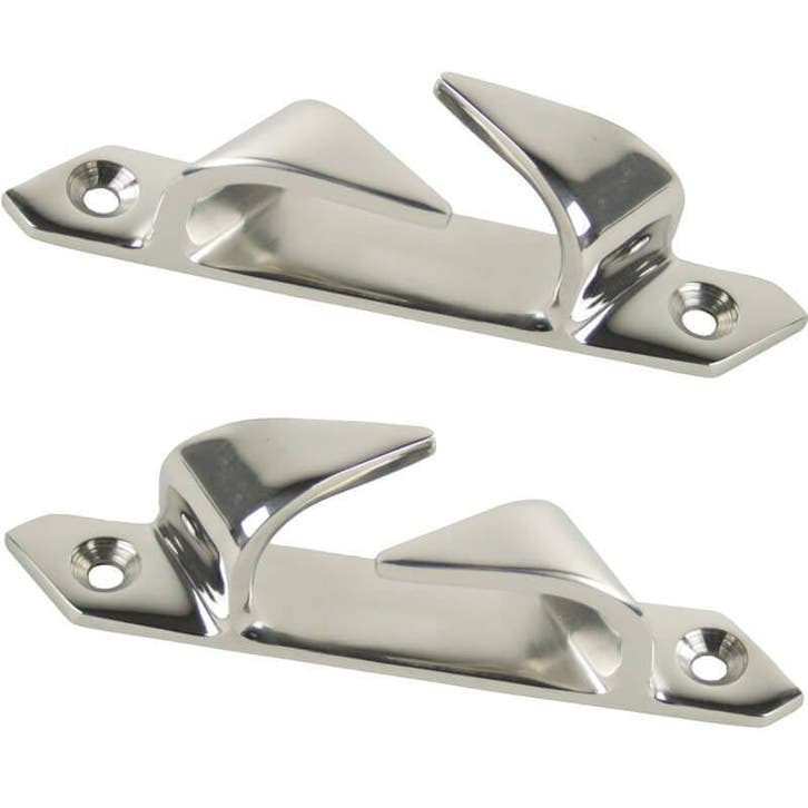 Rvs Verhaalklampen Set 113mm, Watersport en Boten, Bootonderdelen, Nieuw, Ophalen of Verzenden