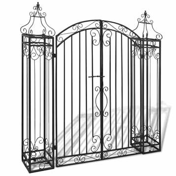 vidaXL Poort decoratief 112x20,5x134 cm smeedijzer, Verzenden, Nieuw