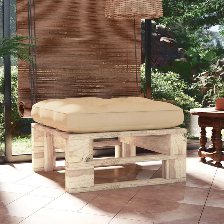 vidaXL Tuinhocker pallet geïmpregneerd grenenhout, Tuin en Terras, Tuinsets en Loungesets, Nieuw, Verzenden