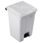 Pedaalemmer | Kunststof (Wit) | 45L | Klapdeksel | Hygiëne, Verzenden, Nieuw in verpakking