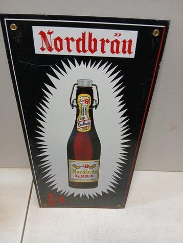 Brasserie Nordbraü - Bière Nordbraü - Emaille plaat -