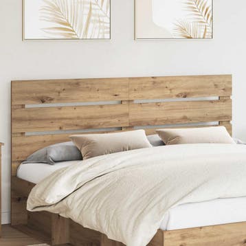 vidaXL Hoofdbord Artisan Eiken Bewerkt hout, Verzenden