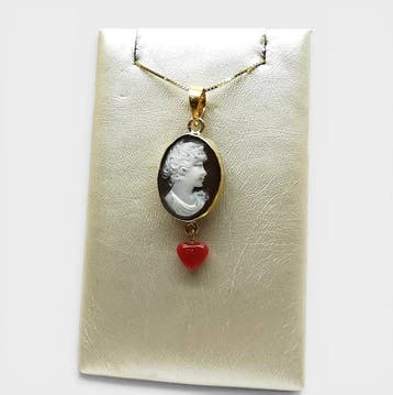 Koraal - Argento 925 - Cameo - Handgegraveerde camee, Collections