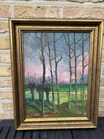 Belgische school (XX) - Glooiend landschap