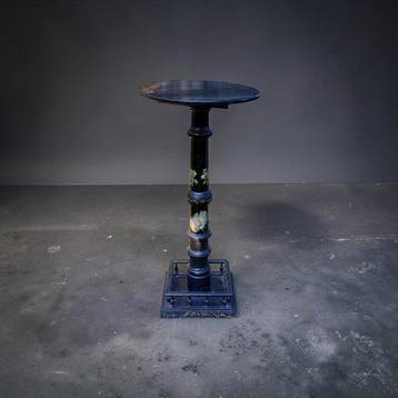 Bijzettafel - Ebonisée lamp - Hout - Handgeschilderd, Antiek en Kunst