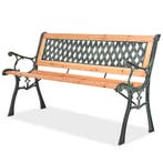 vidaXL Tuinbank 122 cm hout, Tuin en Terras, Verzenden, Nieuw