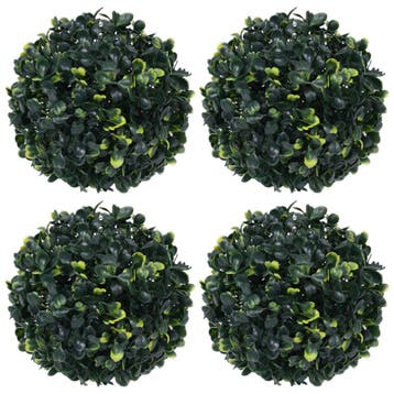 vidaXL Kunstbuxusbollen 4 st 12 cm, Verzenden, Nieuw