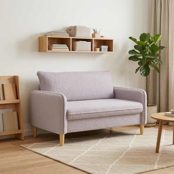 vidaXL XXL-fauteuil Lichtgrijs Bouclé, Verzenden