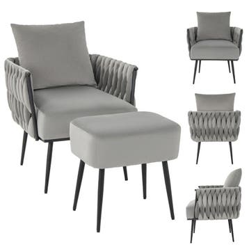 2dekans | coast Moderne Nederlandse Fluwelen Bijzetstoel en, Huis en Inrichting, Stoelen, Ophalen of Verzenden, Nieuw