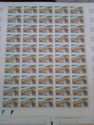 Frankrijk - Lot postzegels Frankrijk, platen MNH, in francs,, Gestempeld