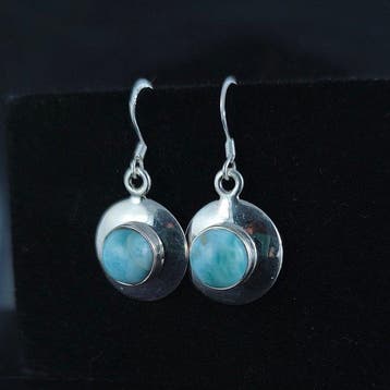 Larimar Sphère - Hauteur : 37 mm - Largeur : 18 mm- 6.8 g -, Collections