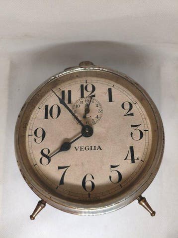 Wekker - Veglia - Metaal - 1930-1940