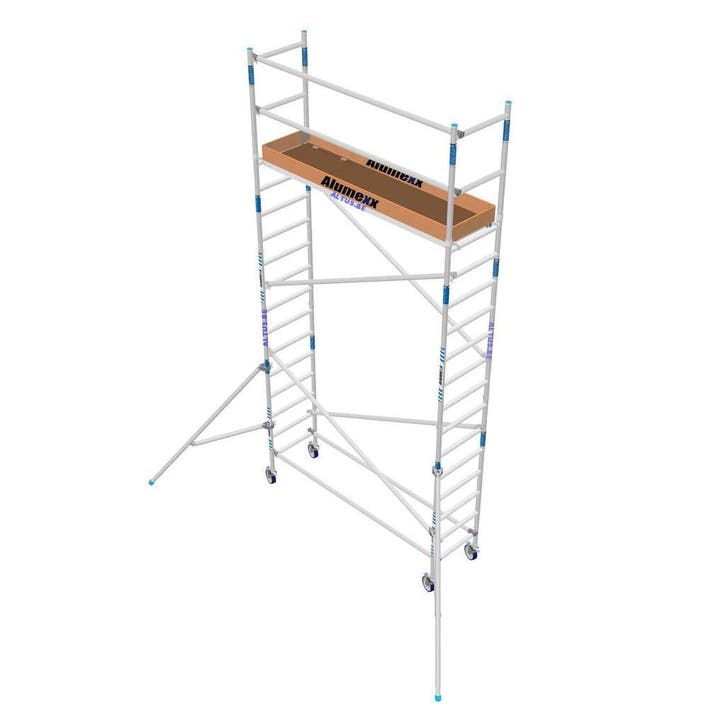 ALX Rolsteiger 75x190x6.30 mtr.wh wooddeck, Doe-het-zelf en Bouw, Steigers, Rolsteiger of Kamersteiger, Nieuw, 5 meter of hoger