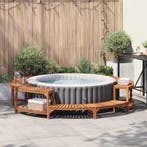 vidaXL Hot Tub Omgeving Bruin Ø275 x 55,5 cm Massief Acacia, Tuin en Terras, Verzenden, Nieuw