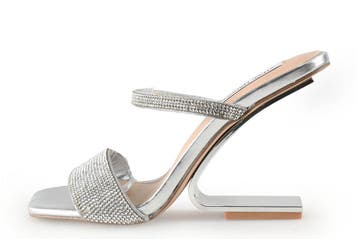 Steve Madden Muiltjes in maat 37 Grijs, Verzenden, Steve Madden, Zo goed als nieuw, Grijs