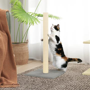 vidaXL Krabpaal 35x35x70 cm lichtgrijs, Dieren en Toebehoren, Verzenden, Nieuw