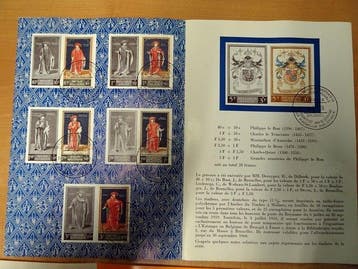 België 1957/1988 - Aankondigingsfolders post met, Gestempeld