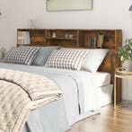 vidaXL Hoofdbordkast 200x19x103,5 cm gerookt eikenkleurig, Huis en Inrichting, Slaapkamer | Bedden, Verzenden, Nieuw