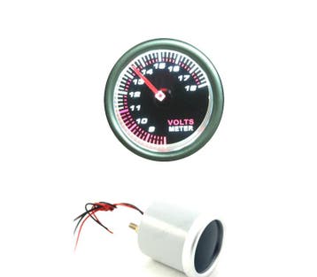 MANOMÈTRE VOLTMETRE NOIR, Verzenden