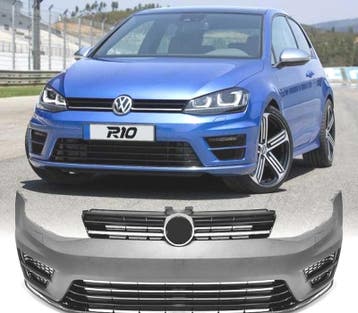 Pare Chocs Frontal Pour Volkswagen Vw Golf 7 12-17 Look R, Verzenden
