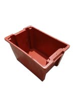 Stapelbak 600x400x350 mm euronorm rood kunststof, Ophalen of Verzenden