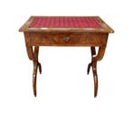 Bureau plat - Noyer - Bureau en noyer Carlo X