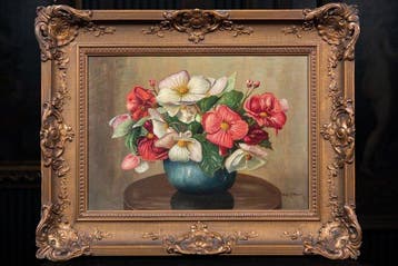 Piet Johannes Cottaar (1878-1950) - Stilleven met Bloemen