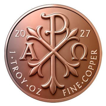 Verenigde Staten. 2027 1 oz Jesus Christ Copper Round (In