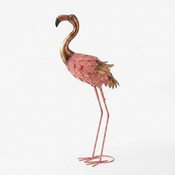 Flamingo - Beeldje - Staal