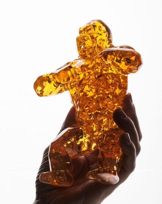 Richard Orlinski (1966) - Kong Bubble (Amber Edition), Antiek en Kunst, Kunst | Designobjecten