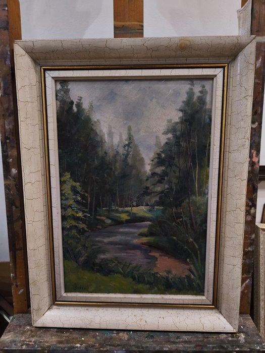 Escuela Impresionista Europea (XX) - Bosque en Verano, Antiquités & Art, Art | Peinture | Classique