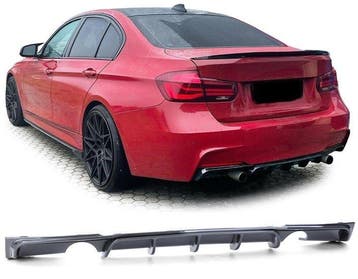 M-Pakket Performance Diffuser Carbon Look BMW F30 F31 B0363, Auto-onderdelen, Nieuw, Achter, BMW