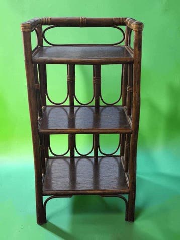 Plank - Bamboe - Kleine bibliotheek bambo, Antiek en Kunst