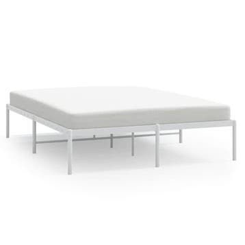 Bedframe wit 160x200cm - 30% korting! Stevig metalen bed..., Klassiek/Tijdloos, Verzenden, Wit, Tweepersoons