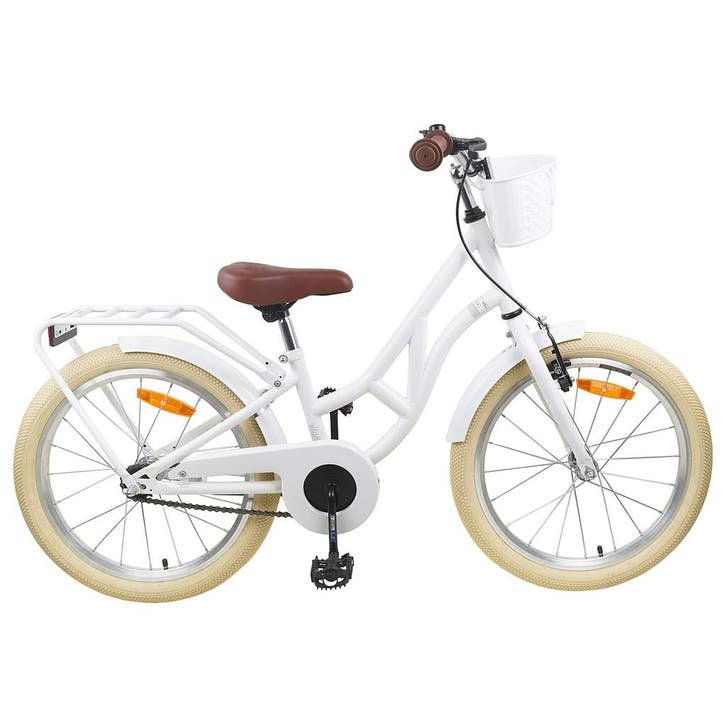 vidaXL Kinderfiets 24 Inch voor 8-12 jaar oud Wit, Vélos & Vélomoteurs, Vélos | Vélos de course, Envoi