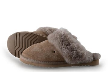 Warmbat Pantoffels in maat 39 Beige, Verzenden, Beige, Zo goed als nieuw, Pantoffels of Sloffen