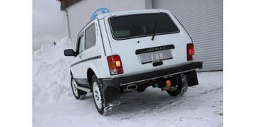 FOX Lada Niva 4x4 einddemper cross exit links - 145x65 type, Verzenden, Nieuw
