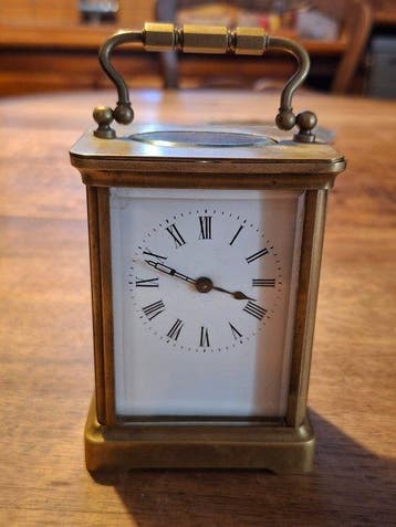 Rijtuigklok - Antiek Messing - 1850-1900, Antiek en Kunst, Antiek | Klokken