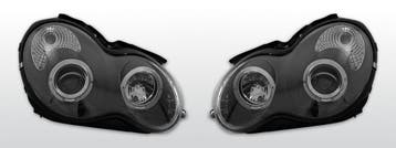 Koplampen Angel Eyes | Mercedes W203 C-Klasse 2000-2004 | zw, Auto-onderdelen, Verzenden, Nieuw