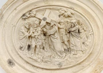 Firmato A. Masson - Reliëf, La Passione di Gesù - 14.5 cm -