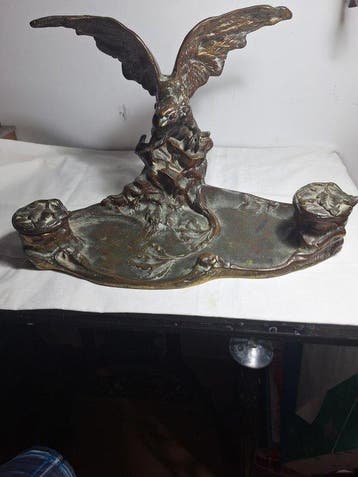 Ensemble de bureau - Bronze, Bronze, Antiquités & Art