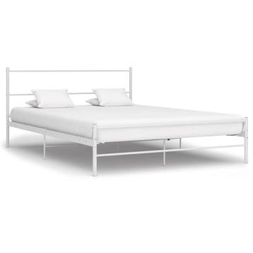 vidaXL Bedframe metaal wit 140x200 cm, Verzenden, Nieuw
