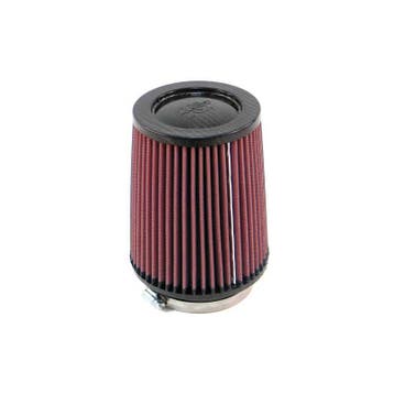 K&N Universeel filter - carbonvezel top - 89mm aansluiting,, Verzenden, Nieuw