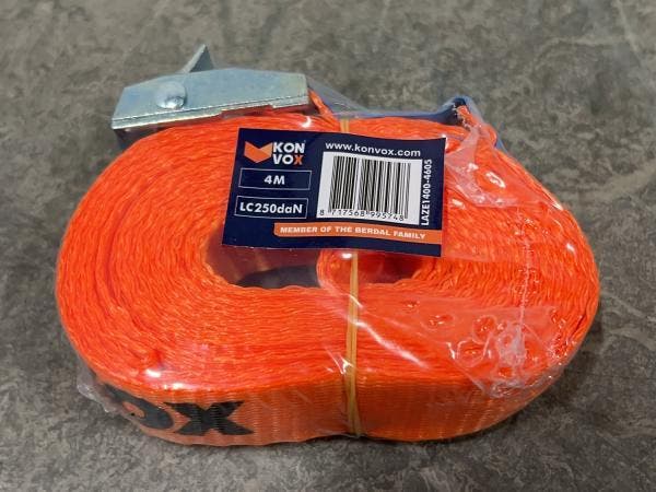 Veiling - 25x Konvox Spanband met klemgesp – 25mm x 4m, Auto diversen, Aanhangwagen-onderdelen
