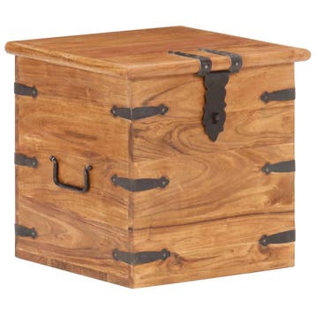 vidaXL Kist 40x40x40 cm massief acaciahout, Verzenden, Nieuw