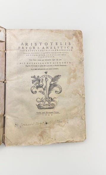 Aristoteles - Priora Analytica seu Resolutori - 1545