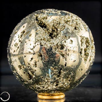 Pyrite naturelle dorée de première qualité Sphère- 1259.49 g